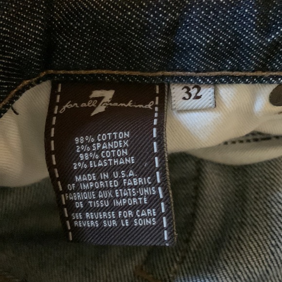 7 for all mankind used Indigo loose fit jeans - Picture 4 of 5